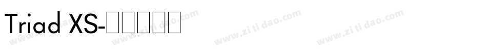 Triad XS字体转换